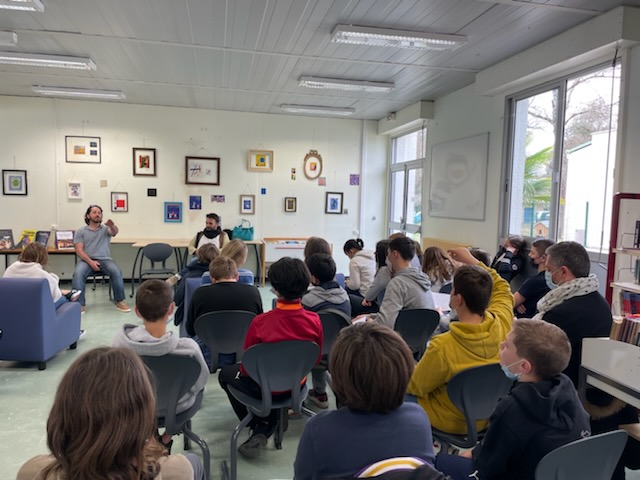 Rencontre avec les collégiens de Soulac