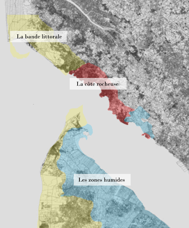 carte paysagère de l'embouchure de l'estuaire de la Gironde - PP